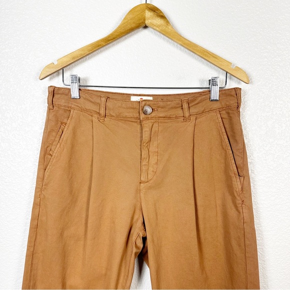 Marine Layer Mens Hudson Relaxed Cropped Pant in Faded Chestnut Size Medium - Picture 3 of 13